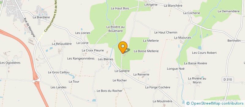 localisation de l'entreprise GAEC DE LA GAUTRAIS à RETIERS