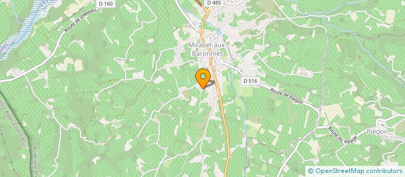 localisation de l'entreprise GAEC DE LA GENESTIERE  MIRABEL-AUX-BARONNIES