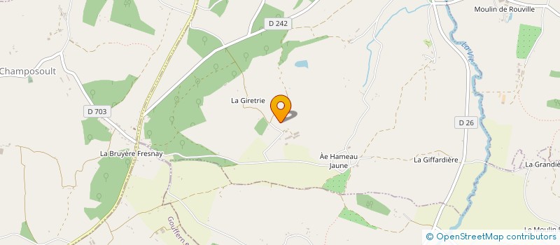 localisation de l'entreprise GAEC DE LA GIRARDIERE à FRESNAY-LE-SAMSON