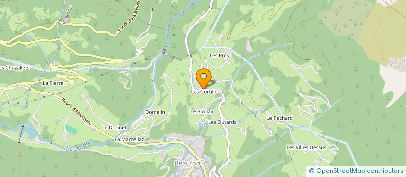 localisation de l'entreprise GAEC DE LA GITTAZ à BEAUFORT
