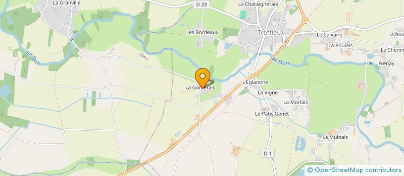 localisation de l'entreprise GAEC DE LA GOMMERAIS à TREFFIEUX