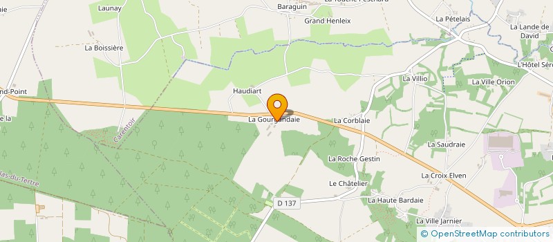 localisation de l'entreprise GAEC DE LA GOURGANDAIE à LA GACILLY