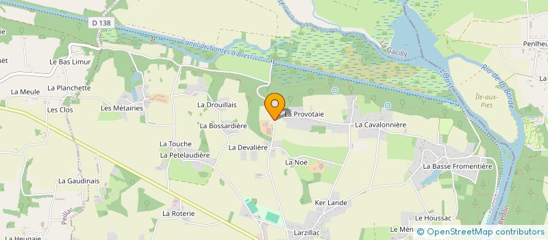 localisation de l'entreprise GAEC DE LA GOUSTIERE  SAINT-VINCENT-SUR-OUST