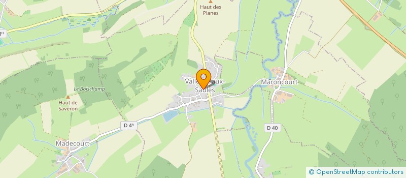 localisation de l'entreprise GAEC DE LA GRACE  VALLEROY-AUX-SAULES