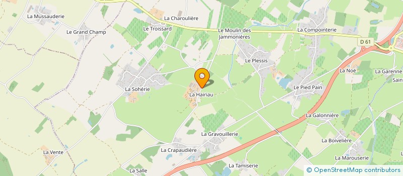 localisation de l'entreprise GAEC DE LA GRAND LANDE à SAINT-PHILBERT-DE-GRAND-LIEU