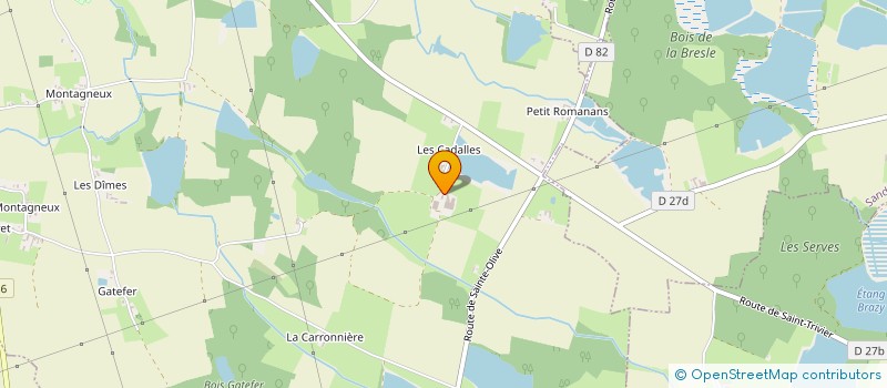 localisation de l'entreprise GAEC DE LA GRANDE BORNE à SAINT-TRIVIER-SUR-MOIGNANS