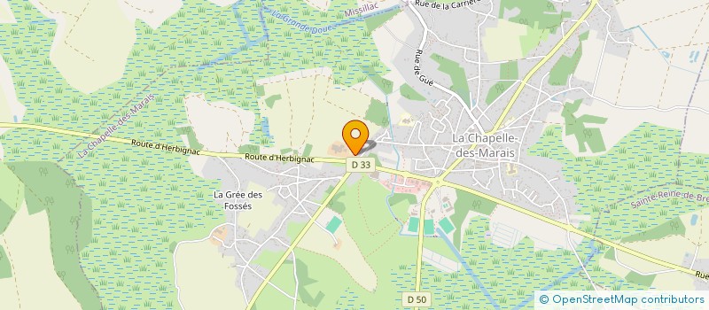 localisation de l'entreprise GAEC DE LA GRANDE BRIERE à LA CHAPELLE-DES-MARAIS