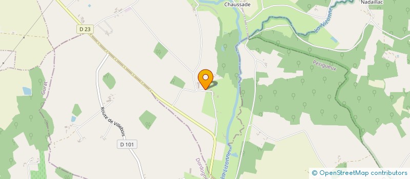 localisation de l'entreprise GAEC DE LA GRANDE DENNERIE  BLANZAGUET-SAINT-CYBARD