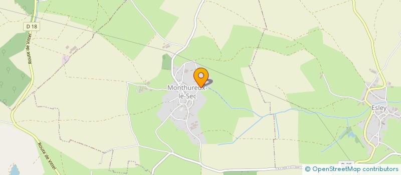 localisation de l'entreprise GAEC DE LA GRANDE FOURRIERE à MONTHUREUX-LE-SEC