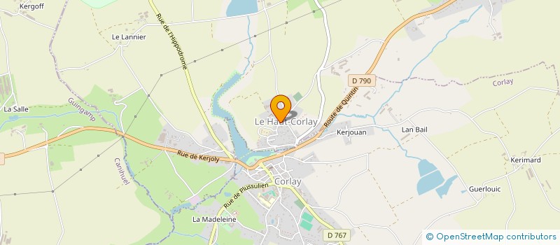 localisation de l'entreprise GAEC DE LA GRANDE GARENNE à LE BODEO