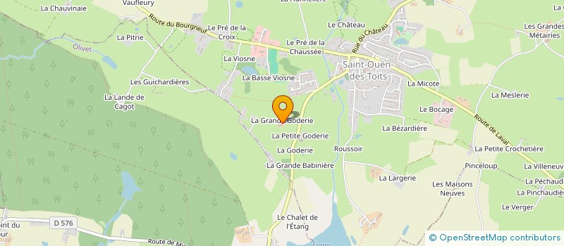 localisation de l'entreprise GAEC DE LA GRANDE GODERIE  SAINT-OUEN-DES-TOITS