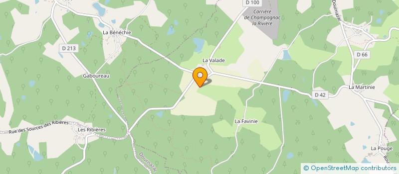 localisation de l'entreprise GAEC DE LA GRANDE GRANGE à ORADOUR-SUR-VAYRES