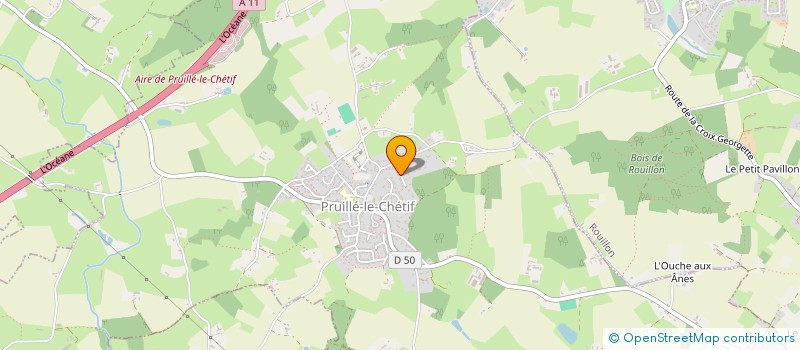 localisation de l'entreprise GAEC DE LA GRANDE MOTTE à PRUILLE LE CHETIF