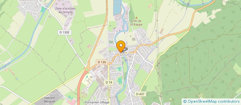 localisation de l'entreprise GAEC DE LA GRANDE OIE à DOUBS
