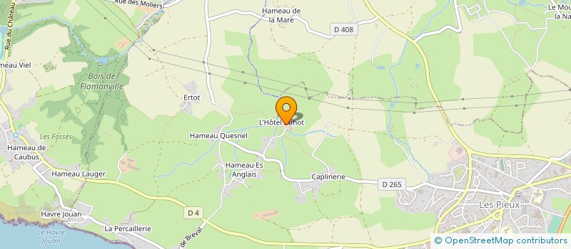 localisation de l'entreprise GAEC DE LA GRANDE SOURCE à LES PIEUX