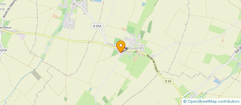 localisation de l'entreprise GAEC DE LA GRANGE  MEUVAINES