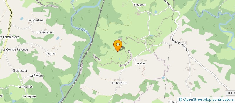 localisation de l'entreprise GAEC DE LA GRANGE à ORGNAC-SUR-VEZERE