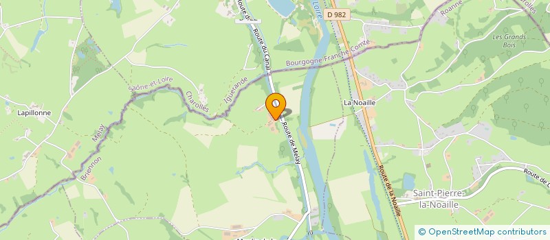 localisation de l'entreprise GAEC DE LA GRANGE BLANCHE  BRIENNON