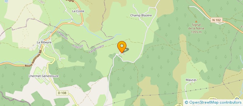 localisation de l'entreprise GAEC DE LA GRANGE DE CAYRES  LESPERON