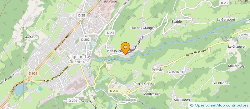 localisation de l'entreprise GAEC DE LA GRANGE DU PRINCE à VALGELON-LA ROCHETTE