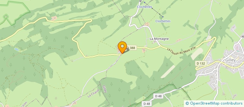 localisation de l'entreprise GAEC DE LA GRANGE FAURE à GILLEY
