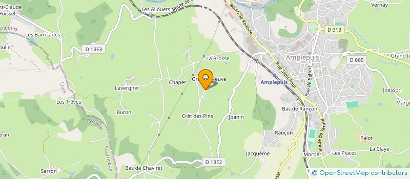 localisation de l'entreprise GAEC DE LA GRANGE NEUVE à AMPLEPUIS