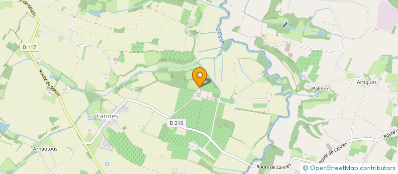 localisation de l'entreprise GAEC DE LA GRANGERIE  LANNES