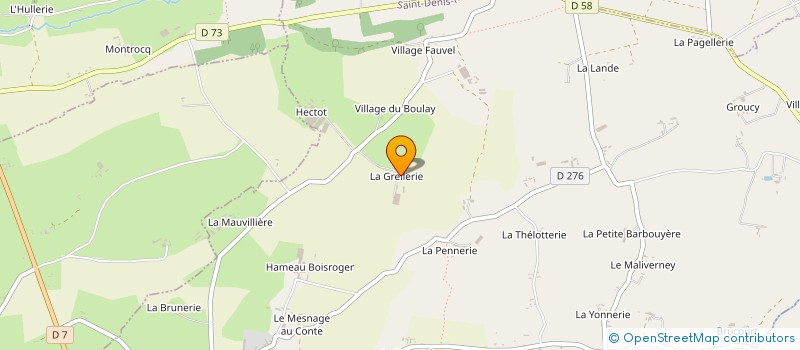 localisation de l'entreprise GAEC DE LA GRELERAIE  SAINT-DENIS-LE-VETU