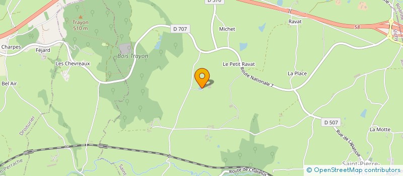 localisation de l'entreprise GAEC DE LA GRELIERE  SAINT-PIERRE-LAVAL