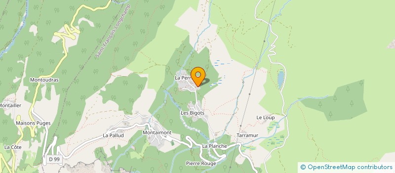 localisation de l'entreprise GAEC DE LA GROLLE à SAINT FRANCOIS LONGCHAMP