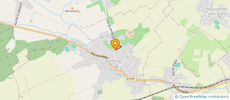 localisation de l'entreprise GAEC DE LA GROTTE  DIEBLING