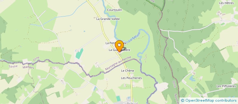 localisation de l'entreprise GAEC DE LA GUENARDIERE à SAINT-GERMAIN-DE-LA-COUDRE
