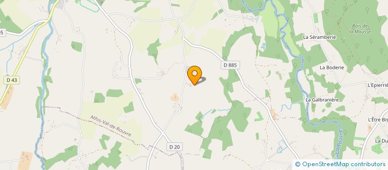localisation de l'entreprise GAEC DE LA GUERINEE à ATHIS-VAL DE ROUVRE