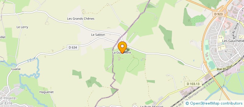 localisation de l'entreprise GAEC DE LA GUESNIERE à NOGENT-LE-ROTROU