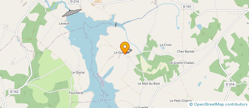 localisation de l'entreprise GAEC DE LA GUIERCE à PRESSIGNAC