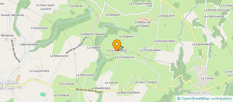 localisation de l'entreprise GAEC DE LA GUILLARDIERE  COULOUVRAY-BOISBENATRE