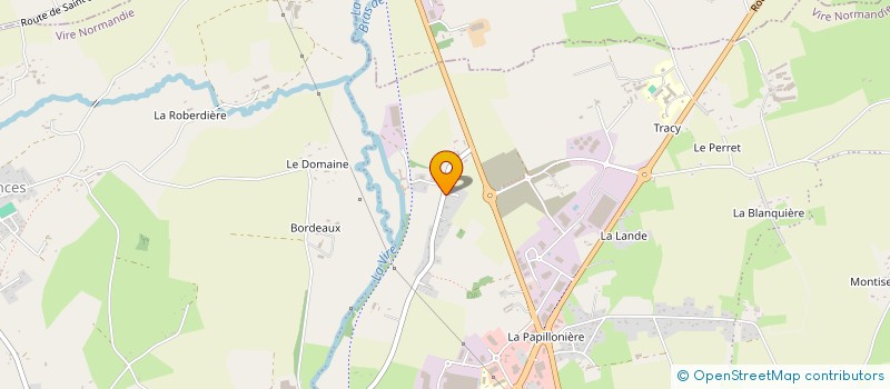 localisation de l'entreprise GAEC DE LA GUILLOUTIERE à VIRE-NORMANDIE