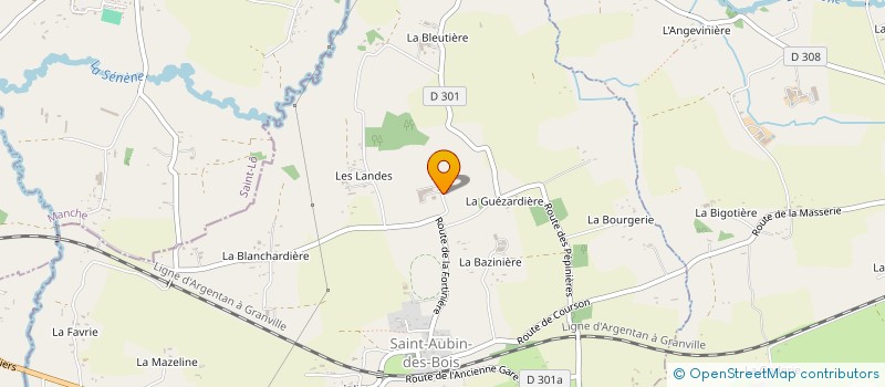 localisation de l'entreprise GAEC DE LA GUIMENTIERE à SAINT-AUBIN-DES-BOIS