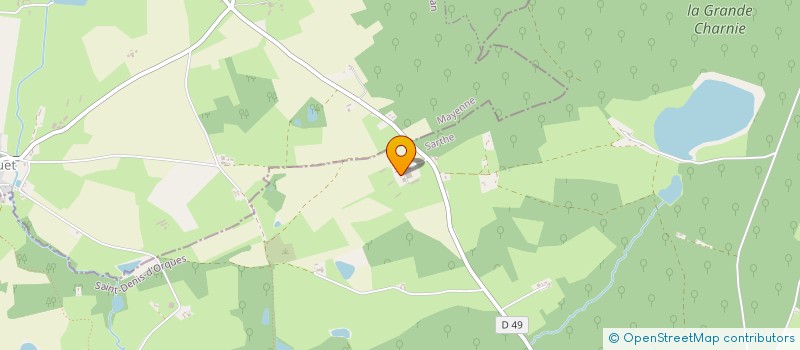 localisation de l'entreprise GAEC DE LA GUITTIERE  SAINT DENIS D ORQUES