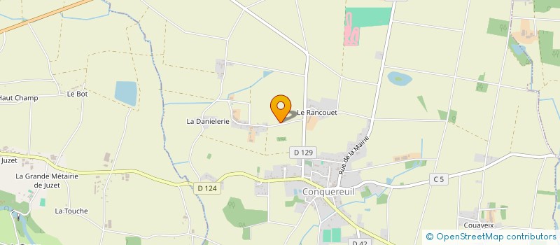 localisation de l'entreprise GAEC DE LA HAIE à CONQUEREUIL