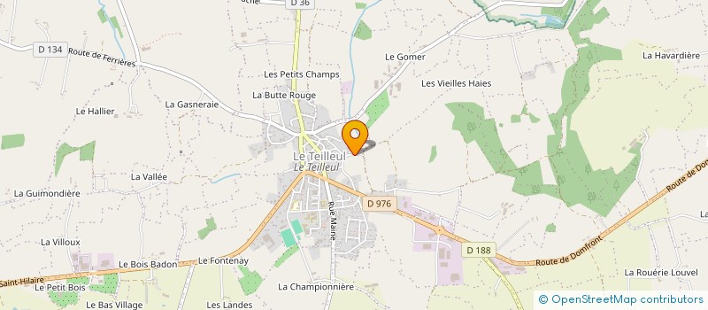 localisation de l'entreprise GAEC DE LA HAIE HUBERT à LE TEILLEUL
