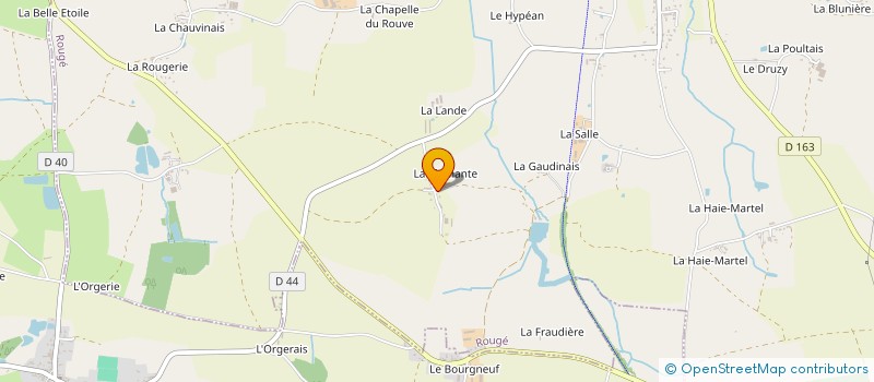 localisation de l'entreprise GAEC DE LA HAINAIS à ROUGE