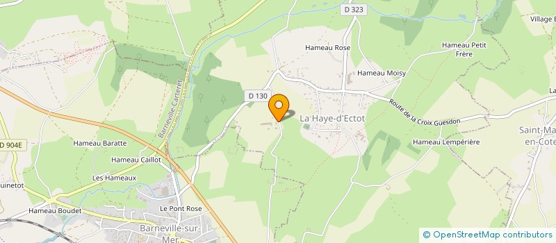 localisation de l'entreprise GAEC DE LA HAINNEVILLERIE à LA HAYE-D'ECTOT