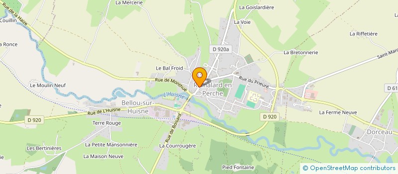 localisation de l'entreprise GAEC DE LA HAIZE à COUR-MAUGIS SUR HUISNE