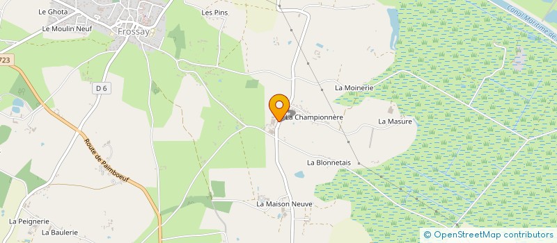 localisation de l'entreprise GAEC DE LA HAMONAIS à FROSSAY
