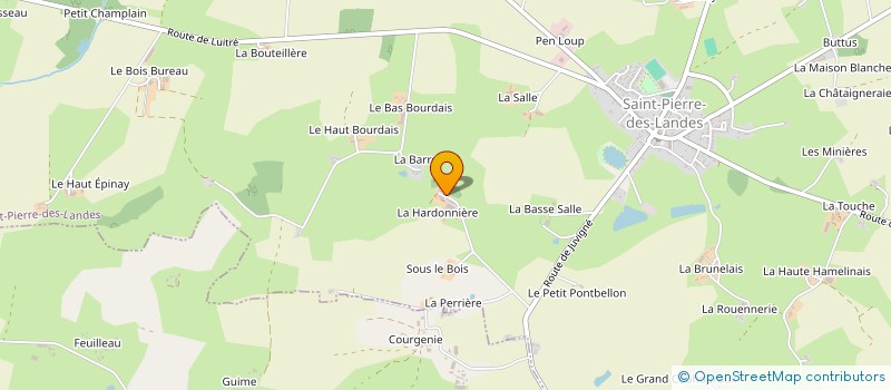 localisation de l'entreprise GAEC DE LA HARDONNIERE à MONTENAY