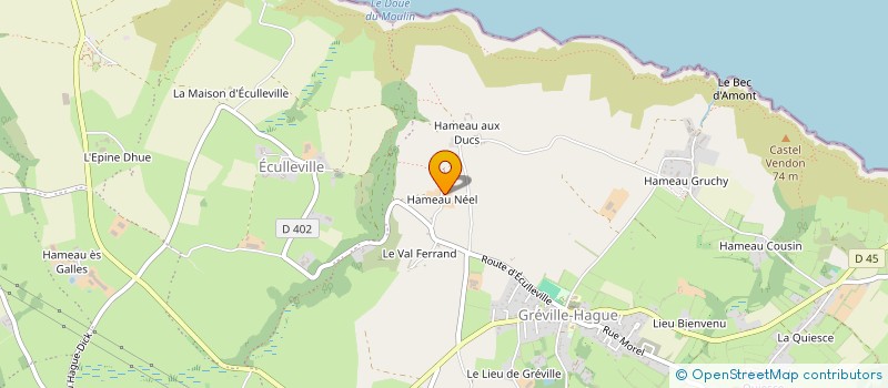 localisation de l'entreprise GAEC DE LA HAULE à LA HAGUE