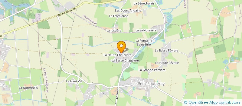 localisation de l'entreprise GAEC DE LA HAUTE CHAUVIERE  LE PETIT-FOUGERAY