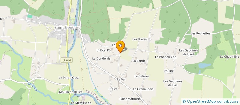 localisation de l'entreprise GAEC DE LA HAUTE COLLINE à SAINT-MARTIN-SUR-OUST
