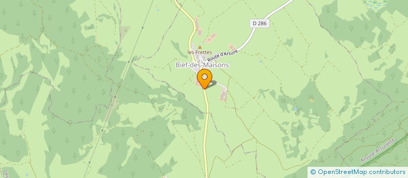 localisation de l'entreprise GAEC DE LA HAUTE JOUX à BIEF-DES-MAISONS